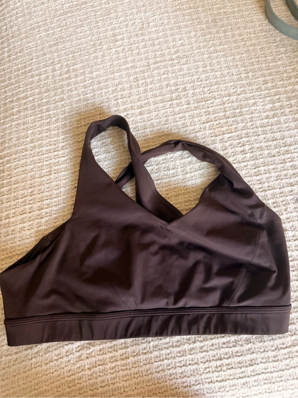lululemon athletica Brown Cross-Back Sports Bra